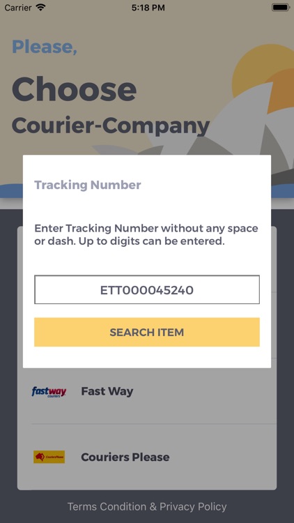 iTrack Courier App