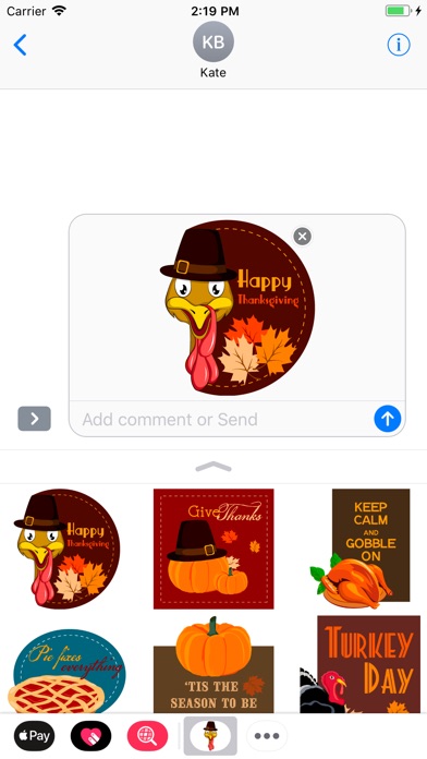 Thanksgiving Gobble Stickers screenshot 2