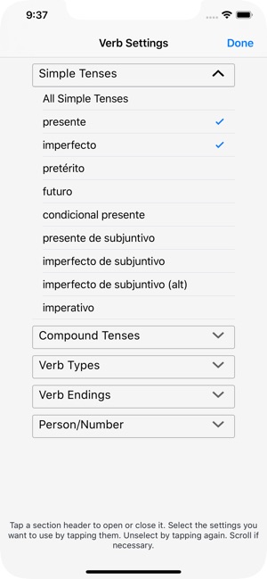 Verbos - Spanish Verb Trainer(圖6)-速報App