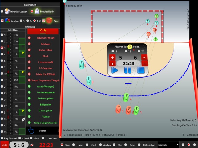 THSAX Handball Spiel Statistik(圖2)-速報App