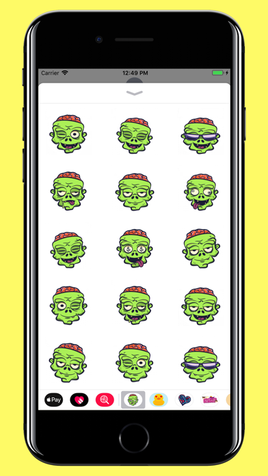 Zombie Emoji Stickers for text screenshot 2