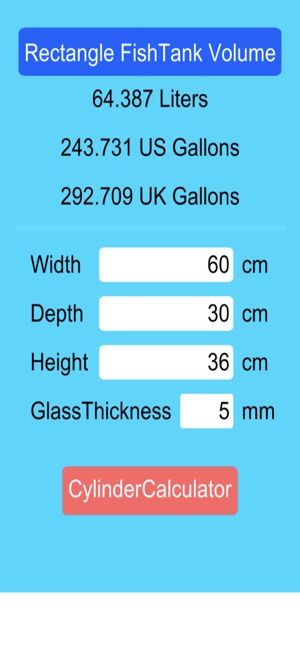 FishTankCalculator