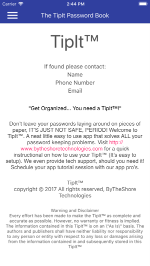 The Tiplt Password Book(圖2)-速報App