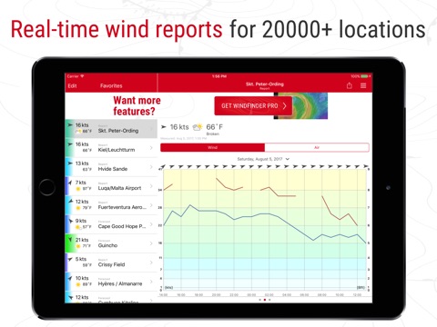 Windfinder: Wind & Weather map screenshot 2