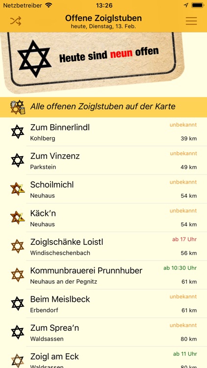 Zoigl-Kalender