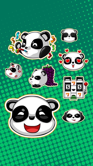 Cute Panda - iMessage Stickers screenshot 3