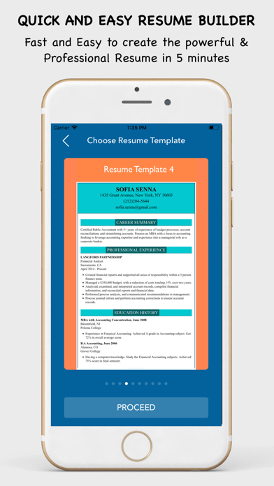 Create Professional Resumes Online For Free Cv Creator