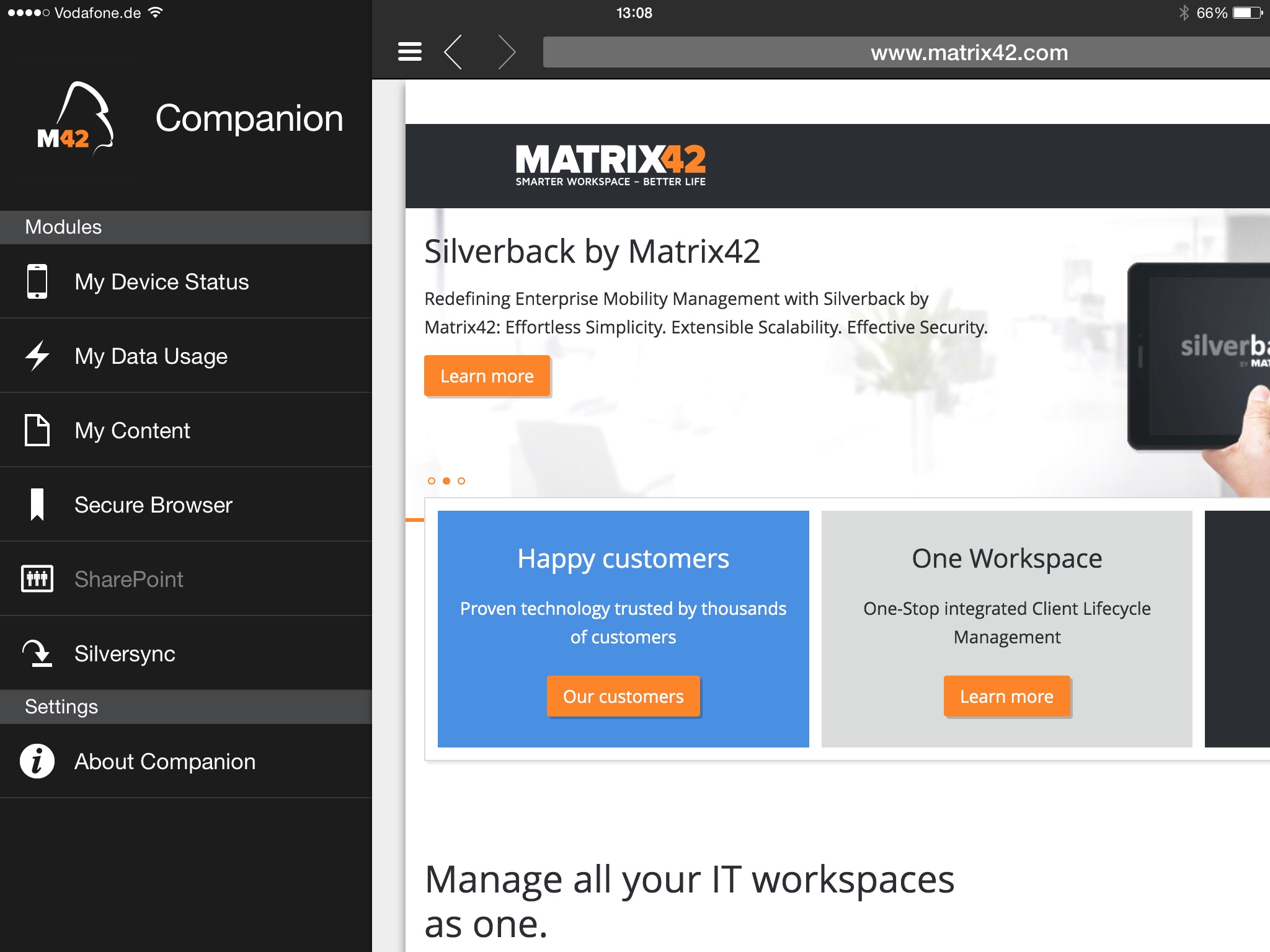 Matrix42 Companion screenshot 2