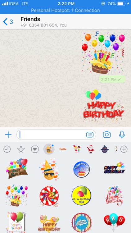 Birthday Stickers for Whatsapp