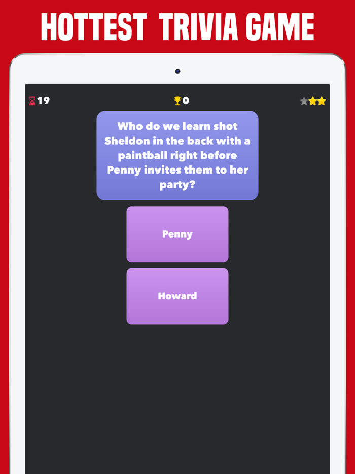 Quiz for The Big Bang Theory