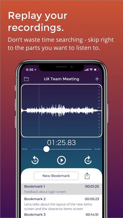 ClipNotes: Audio Bookmarks screenshot 3