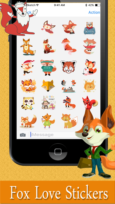 Fox Fun Emojis Stickers screenshot 2