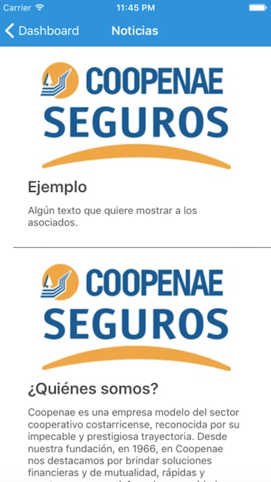Coopenae Seguros screenshot 3