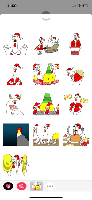 Chicken Bro Merry Xmas Sticker(圖3)-速報App