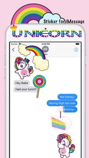 Rainbow Fatty Unicorn Sticker(圖2)-速報App