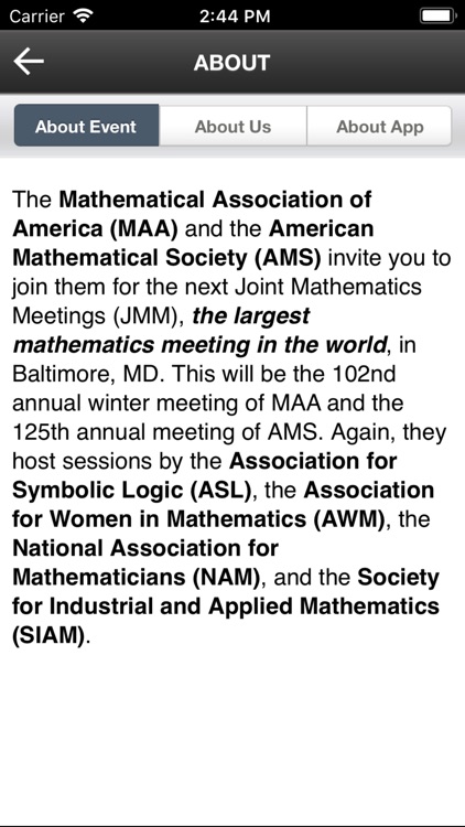 2019 Joint Mathematics Meeting screenshot-4