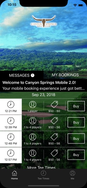 Canyon Springs Golf Tee Times