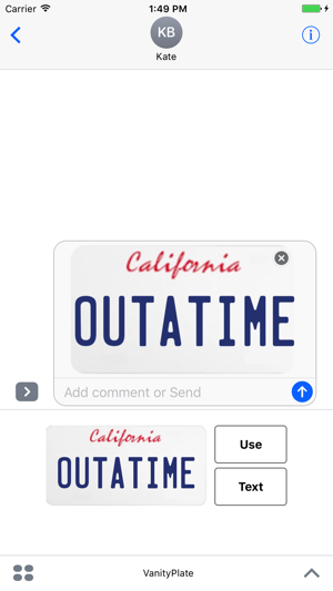 Vanity License Plate Maker - for iMessage(圖2)-速報App