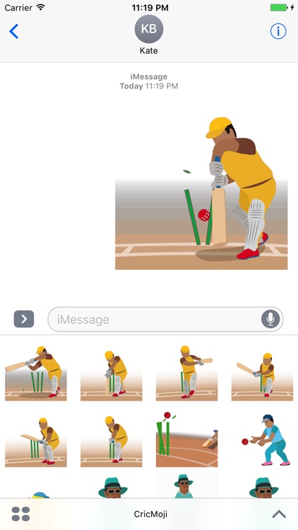 CricMoji - Cricket Emoji Stickers & Animations