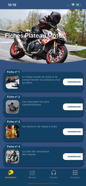 Fiches Plateau Moto