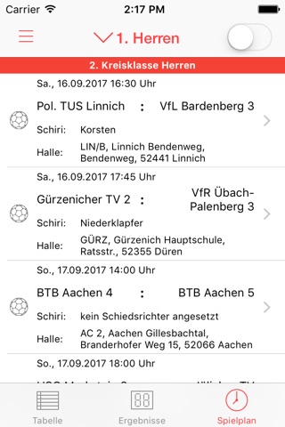 TV Scherberg Handball screenshot 2