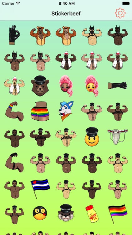 Stickerbeef : LGBTQ, BDSM emoji and stickers