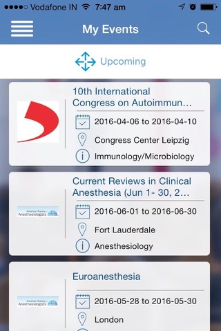 eMedEvents screenshot 2