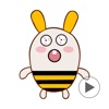Rabbee - Rabbit Bee Emoji GIF