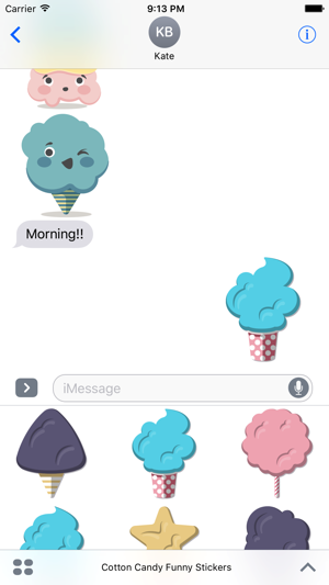 Cotton Candy Funny Stickers(圖3)-速報App