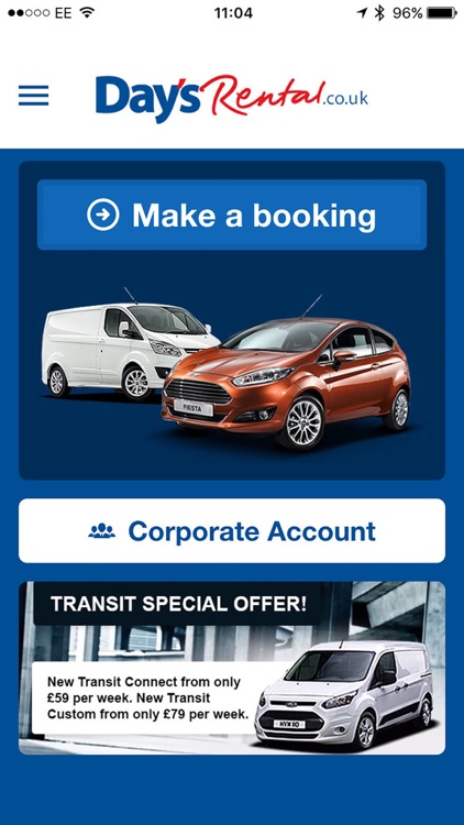 Day's Rental Bookings