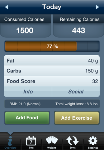 Tap & Track Calorie Counter - náhled