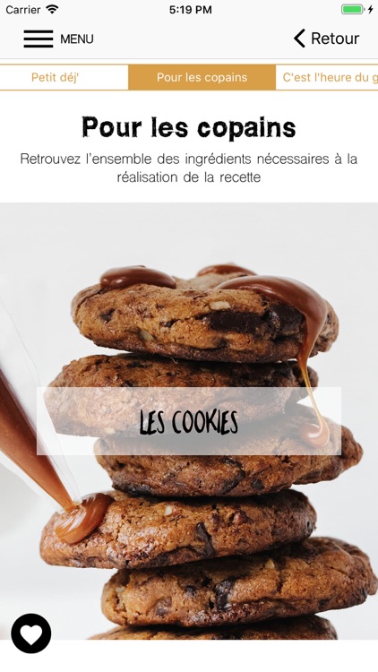 Le carnet de recettes