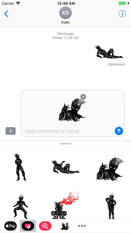 Shadow Man Animated Stickers