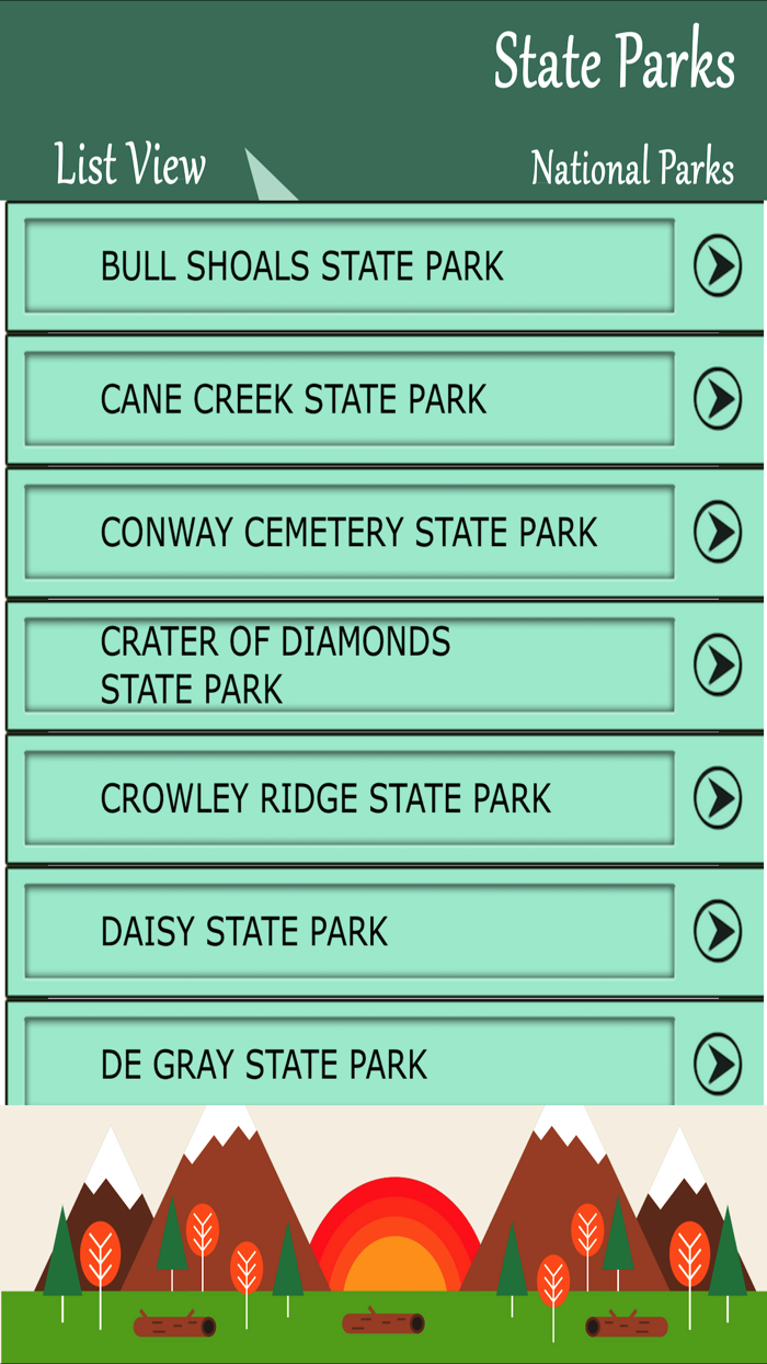 State Parks In - Arkansas