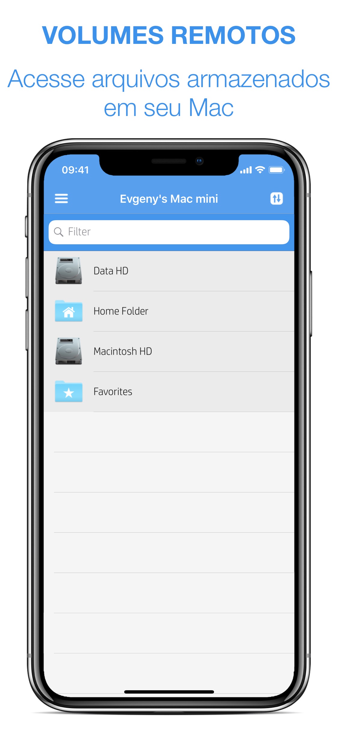 Screenshot do app Remote Drive for Mac