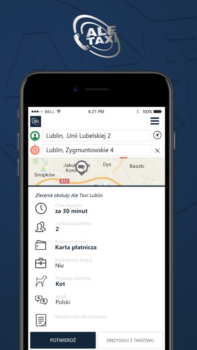 Ale Taxi - Lublin screenshot 3
