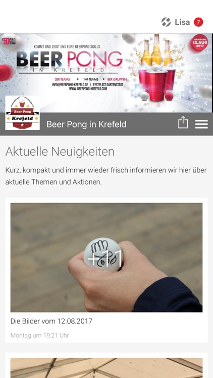 Beer Pong in Krefeld