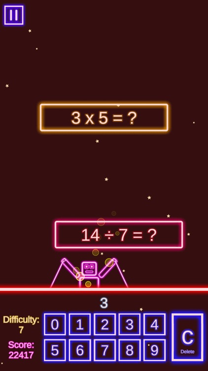 Laser Math Game: 4 Operations screenshot-5