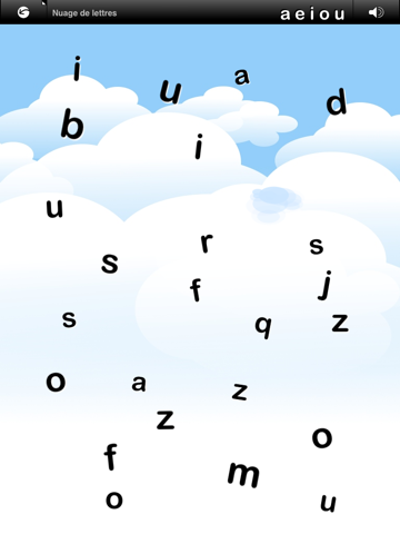 Nuage de lettres screenshot 2