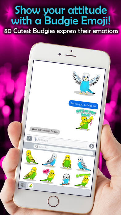 BudgieMoji - Parakeet Emojis Screenshots