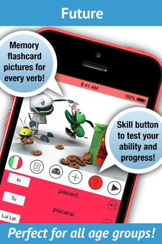 Learn Italian Verbs. LearnBots screenshot 3