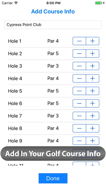 Golf Score App