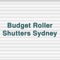 Welcome to the Budget Roller Shutters Sydney App