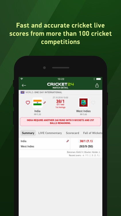 Cricket 24 - live scores