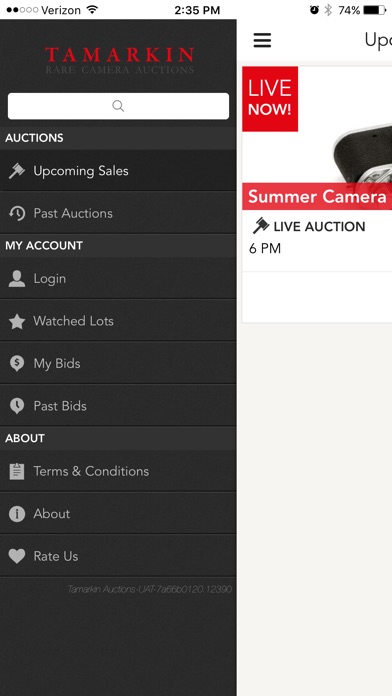 Tamarkin Auctions screenshot 4