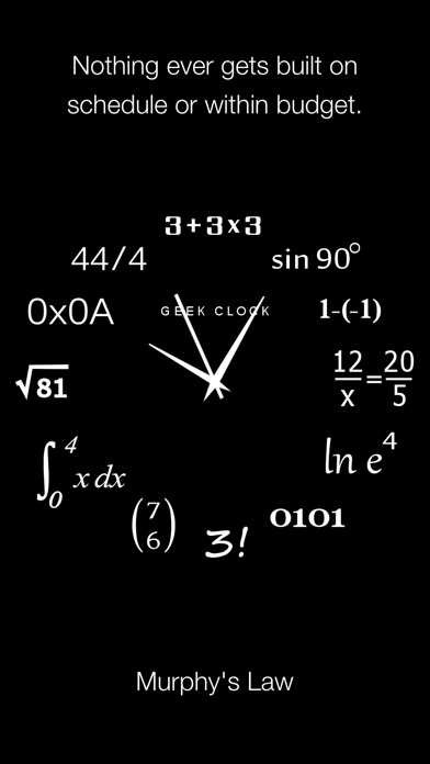 Analog Geek Clock Screenshots