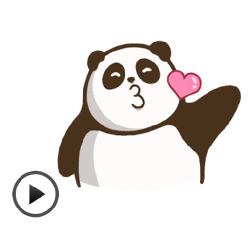 Animated Chubby Panda Sticker icon