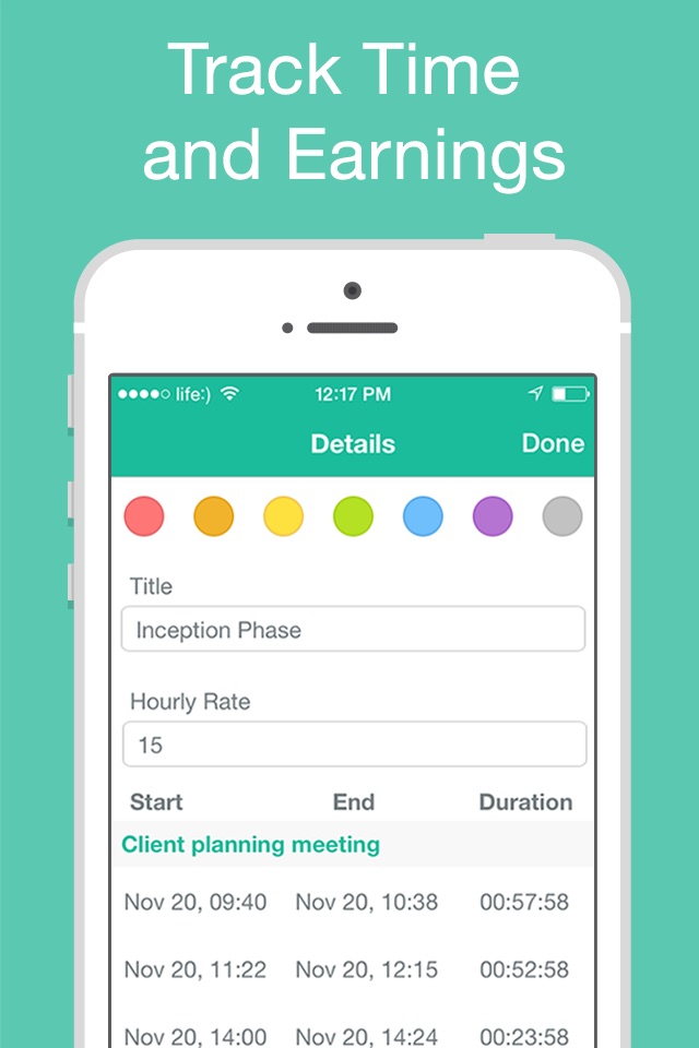 Chrono Plus – Time Tracker screenshot 2