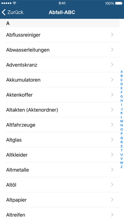 Abfall App GAP