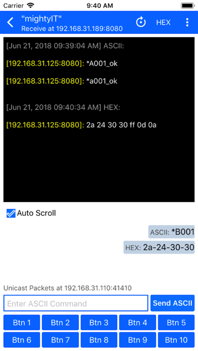 UDP Terminal screenshot 2